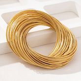 Stackable Gold Bangles for Effortless Glam